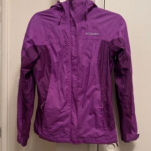 Columbia Women's Two-Tone Purple Hooded Shell Jacket